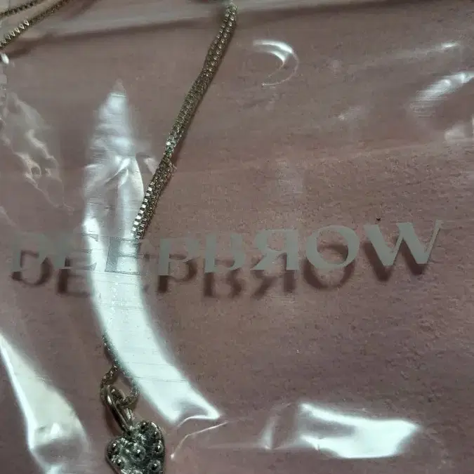 deepbrow목걸이 silver 18k plate 새상품