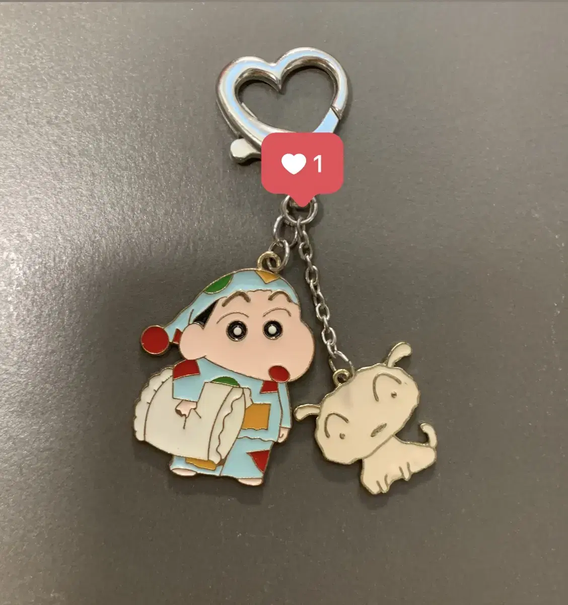 Metal changu albino keyring