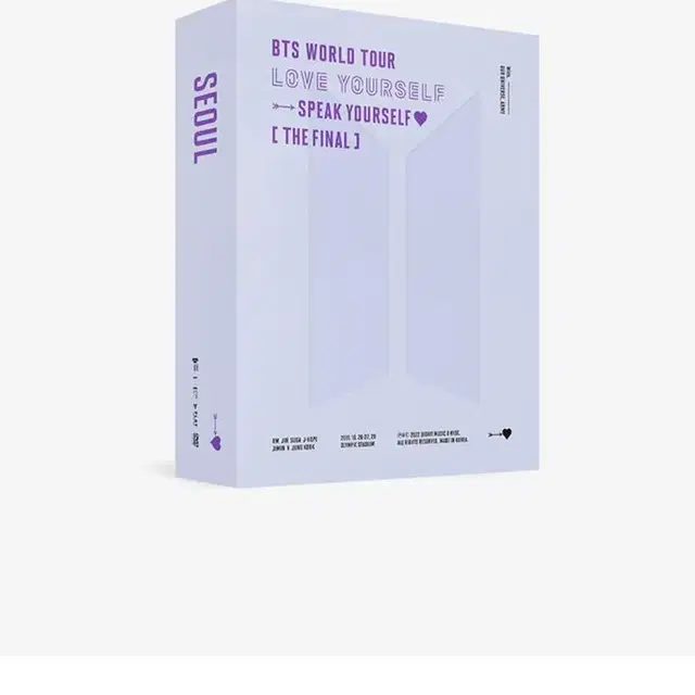 방탄 bts 스파콘 dvd 디비디 특전 포함 풀셋