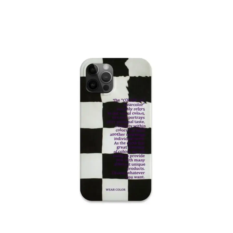 wearcolor purple case 12pro 체크 케이스 12프로