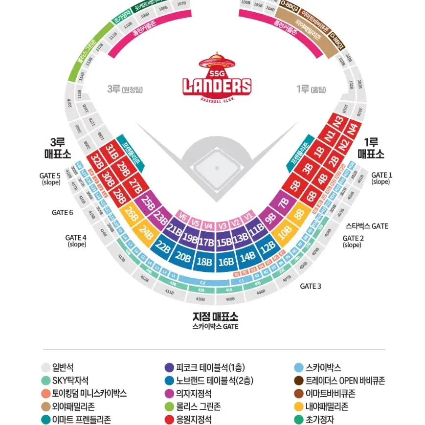 SSG vs 키움 한국시리즈 2차전 응원지정석(3연석)