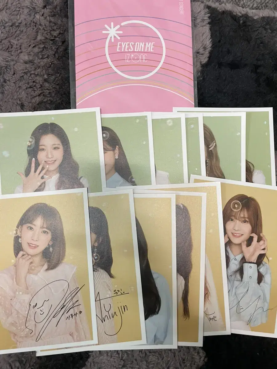 IZ*ONE IZONMI Concert First Con Message postcard kard set