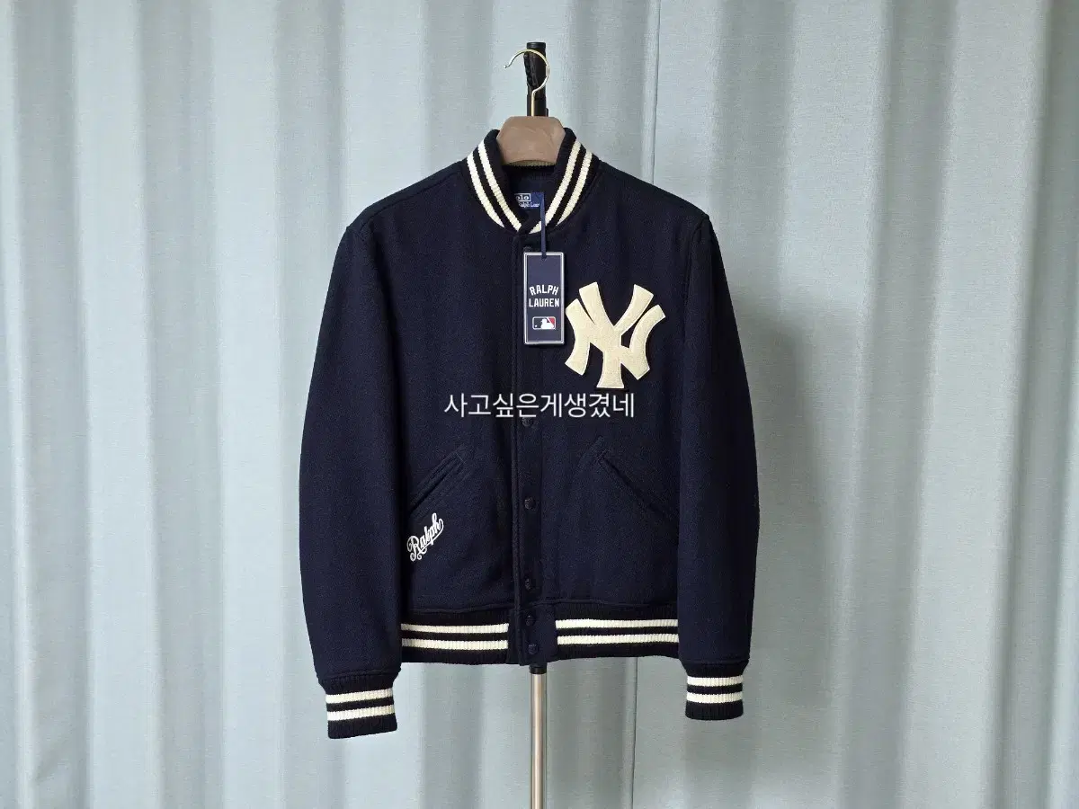 M)21FW Polo Ralph Lauren MLB Yankees Wool Varsity Jacket