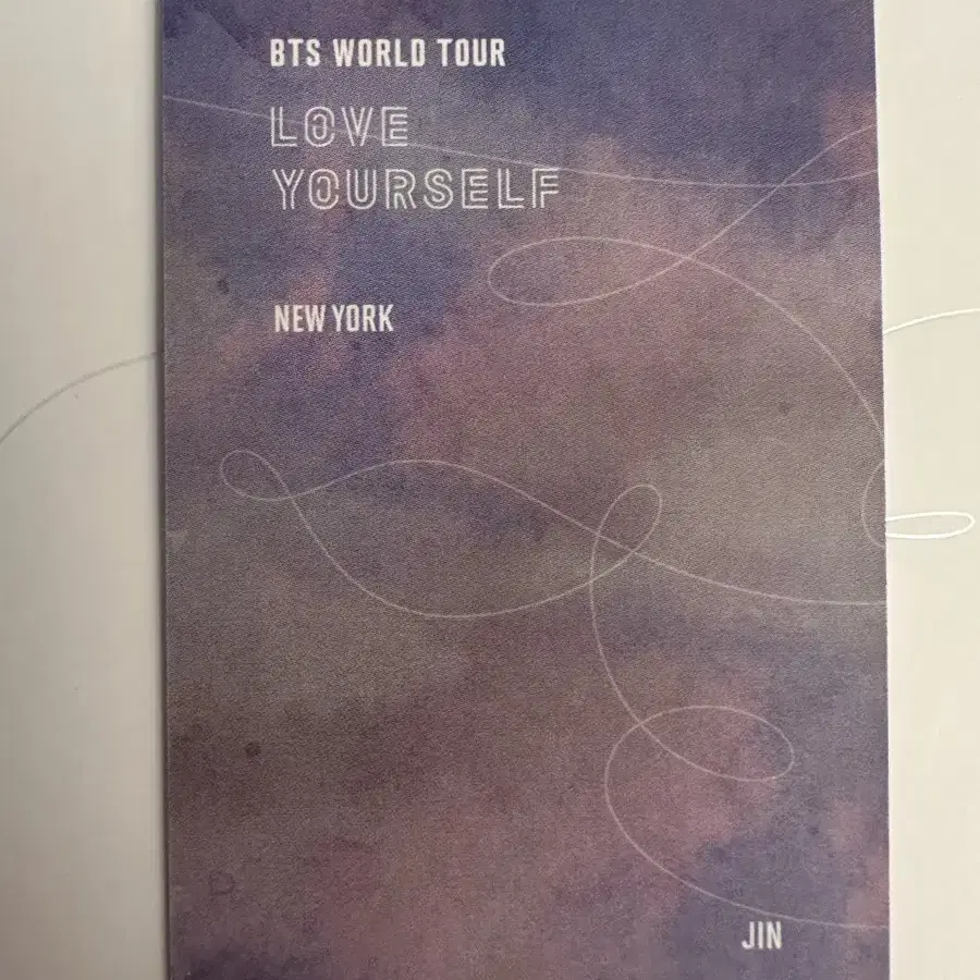 방탄 석진 유럽 뉴욕 블루레이 포카 Jin Europe NewYork