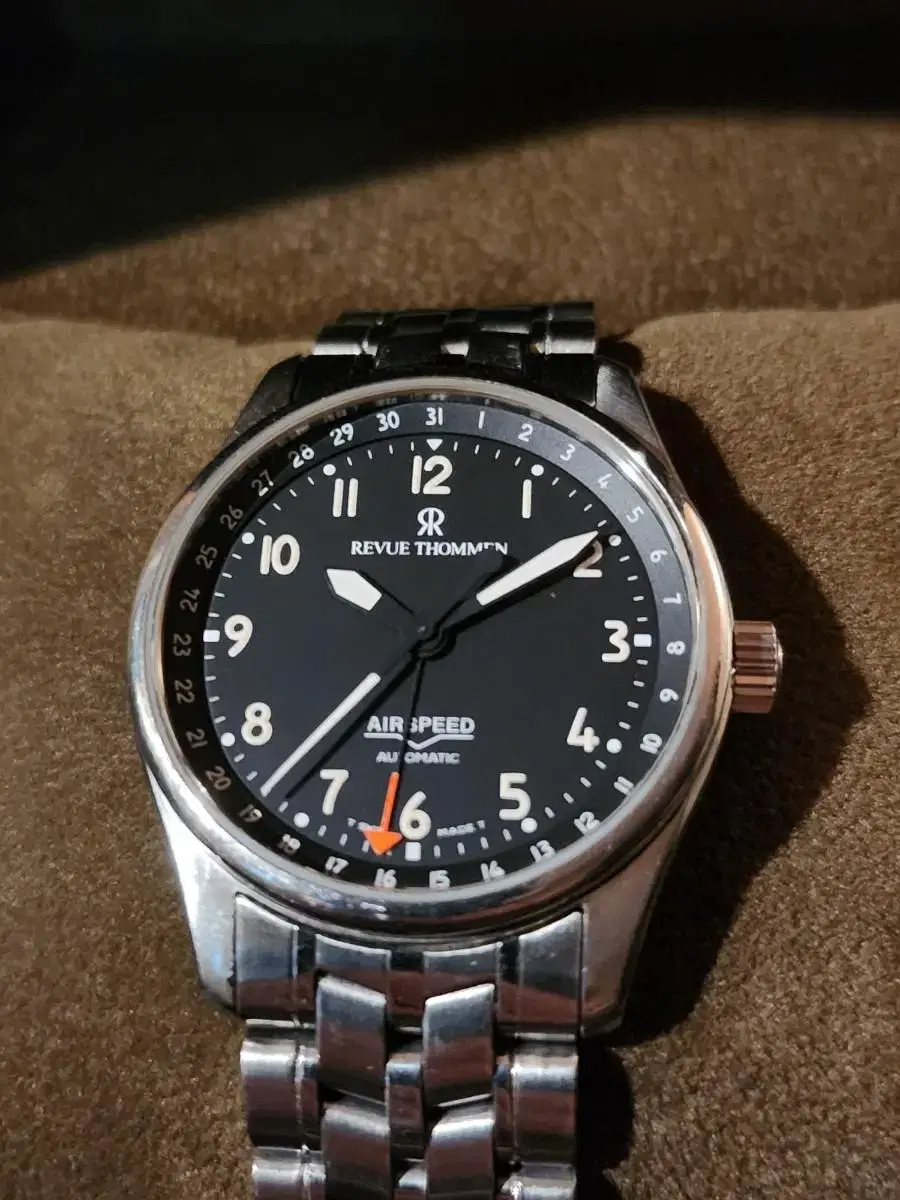 ReviewToman Automatic Black Aviation Watch ~ Brand New