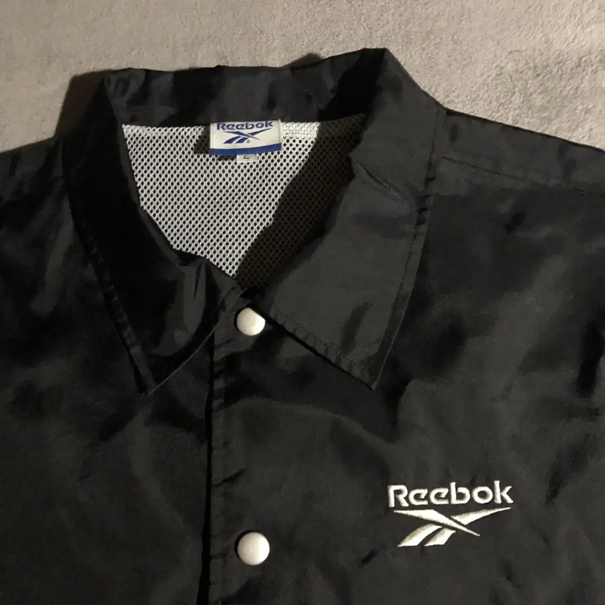 Jpn 리복 올드스쿨 대장급 바람막이 스펠아웃 코치자켓 reebok