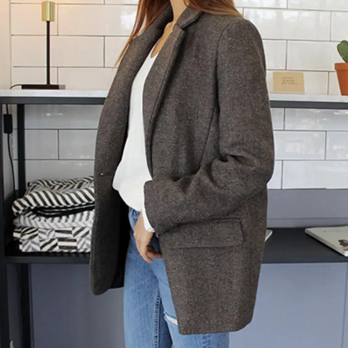 Herringbone wool jacket