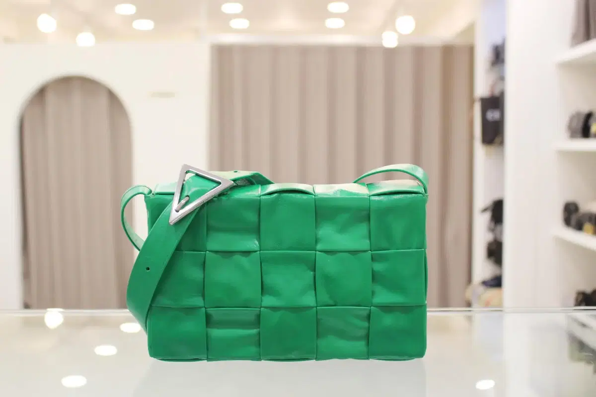 Bottega Veneta Intrecciato Weaving Cassette Bag Cross Bag Green Department Store