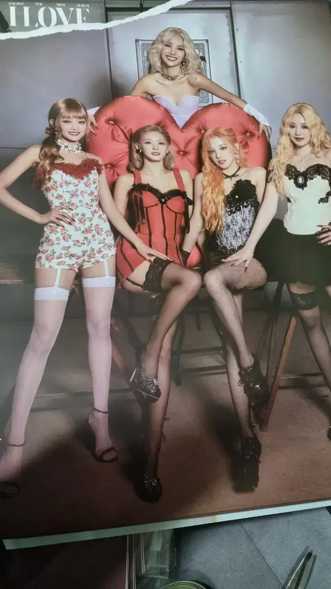 Woman idle i love poster 1000 won each