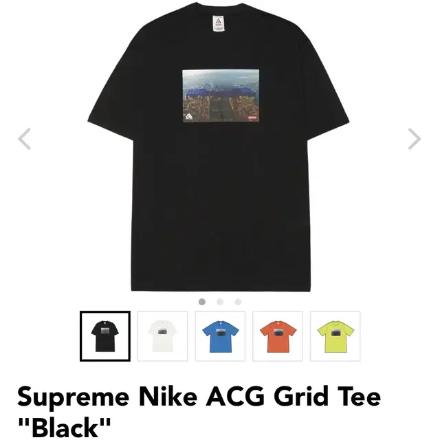 Supeeme NIKE ACG 슈프림 나이키 그리드 반팔 티