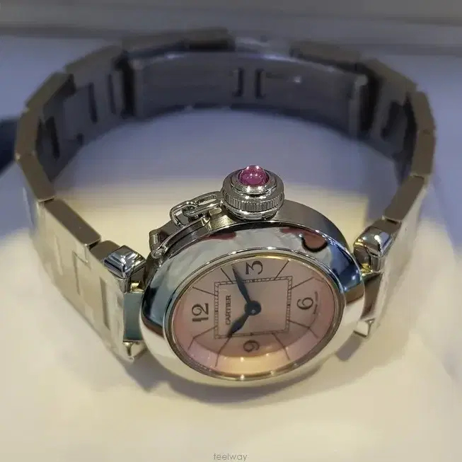 급매 Cartier 27mm 까르띠에 미스파샤 핑크판 스틸 상태굿