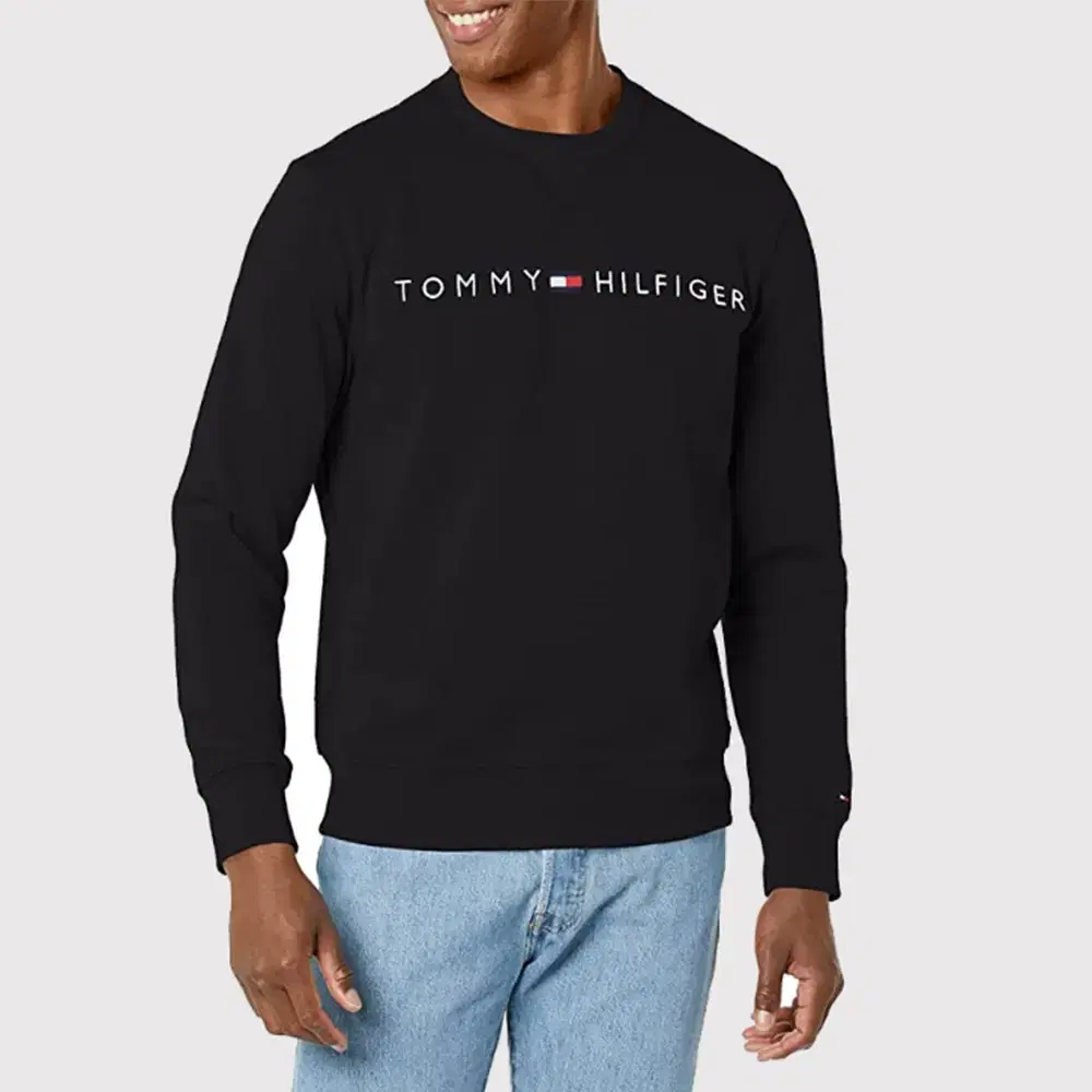 Genuine Tommy Hilfiger Essentials Lettering Logo Brushed Topsheet