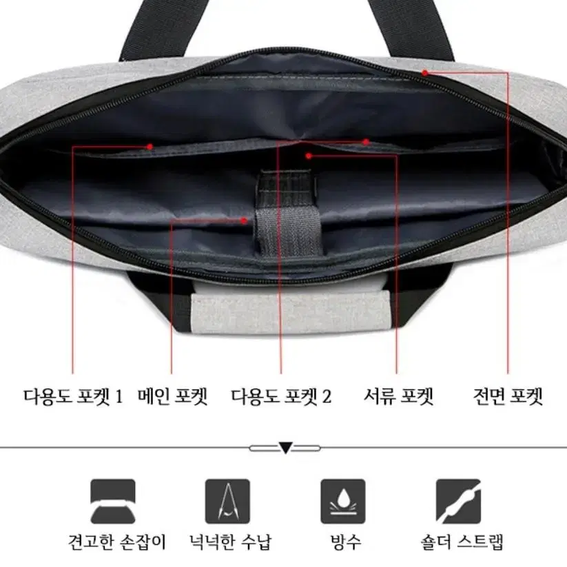 예쁜 캐주얼 대학생 노트북 서류 가방  남자 여성 맥북 파우치 케이스