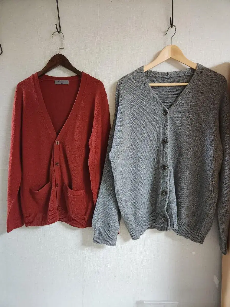 Two knit cardigans