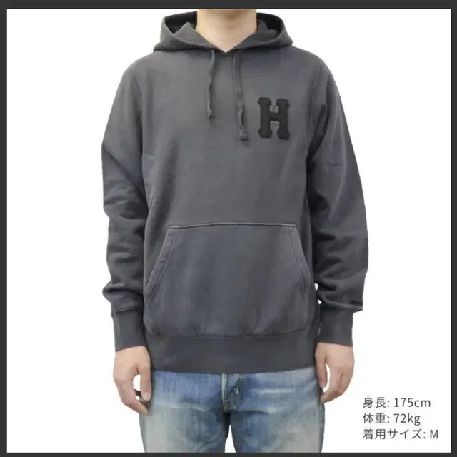 HUF모노톤 플리스 후디 / Size L