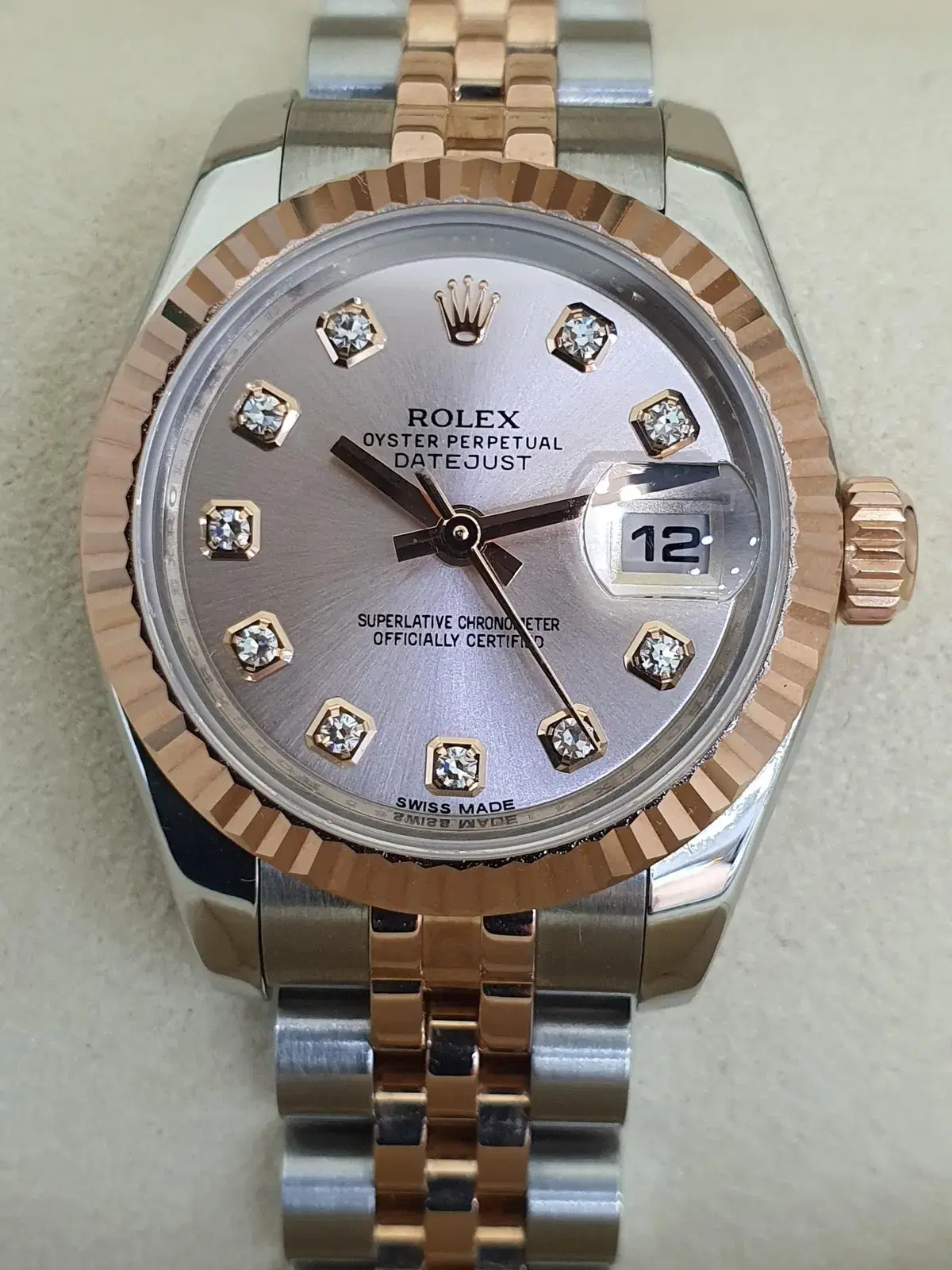 급매 ROLEX 179171 롤렉스10point DIA 핑크판 콤비 풀셋