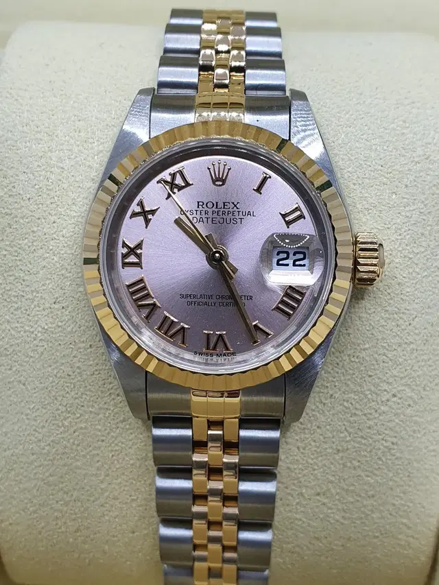 급매 ROLEX 로렉스 79173 핑크 로마판 데이저스트 콤비 상태굿