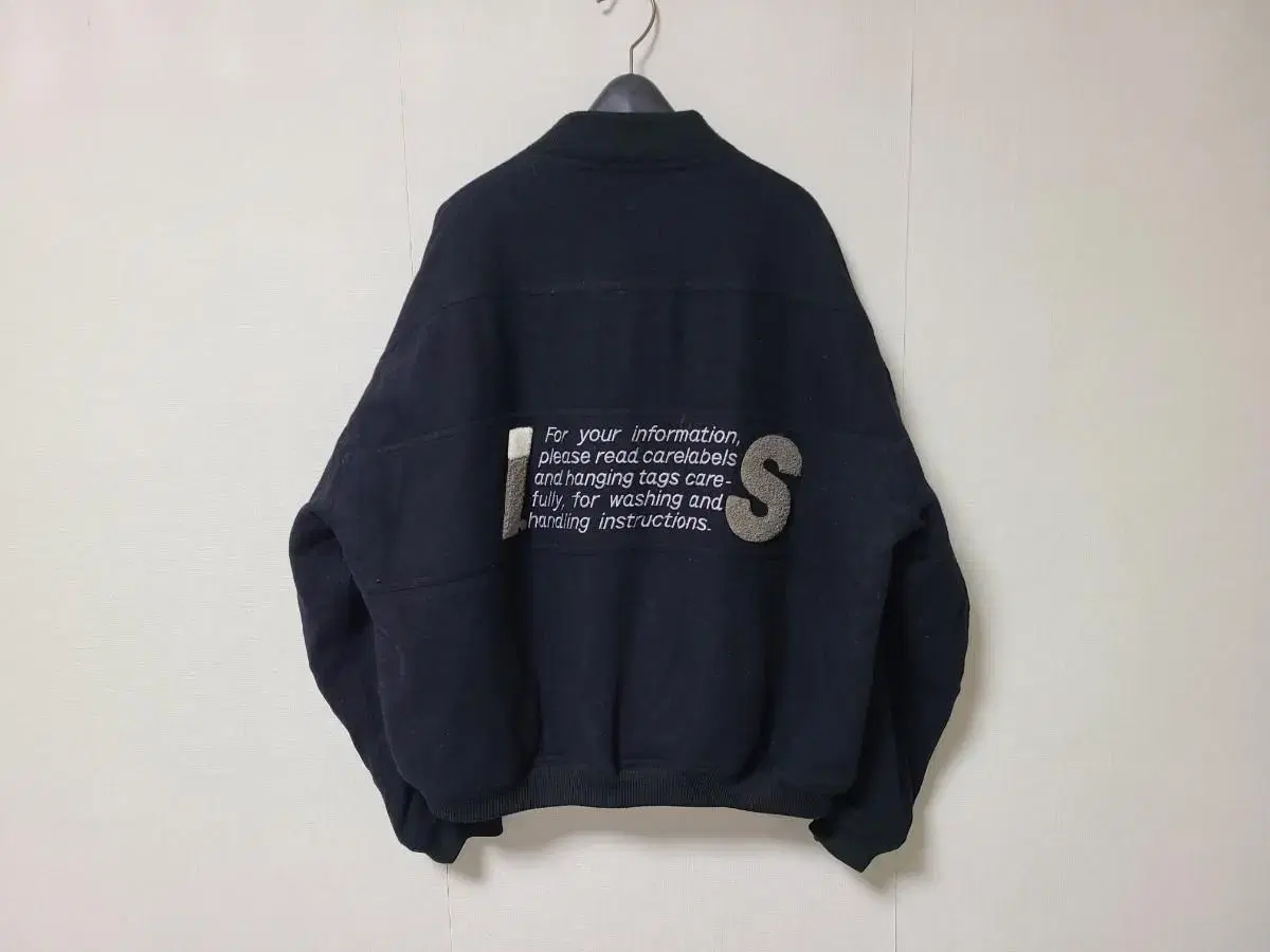 Issey Miyake I.S. CareLabel Big Logo Vintage Wool Jacket