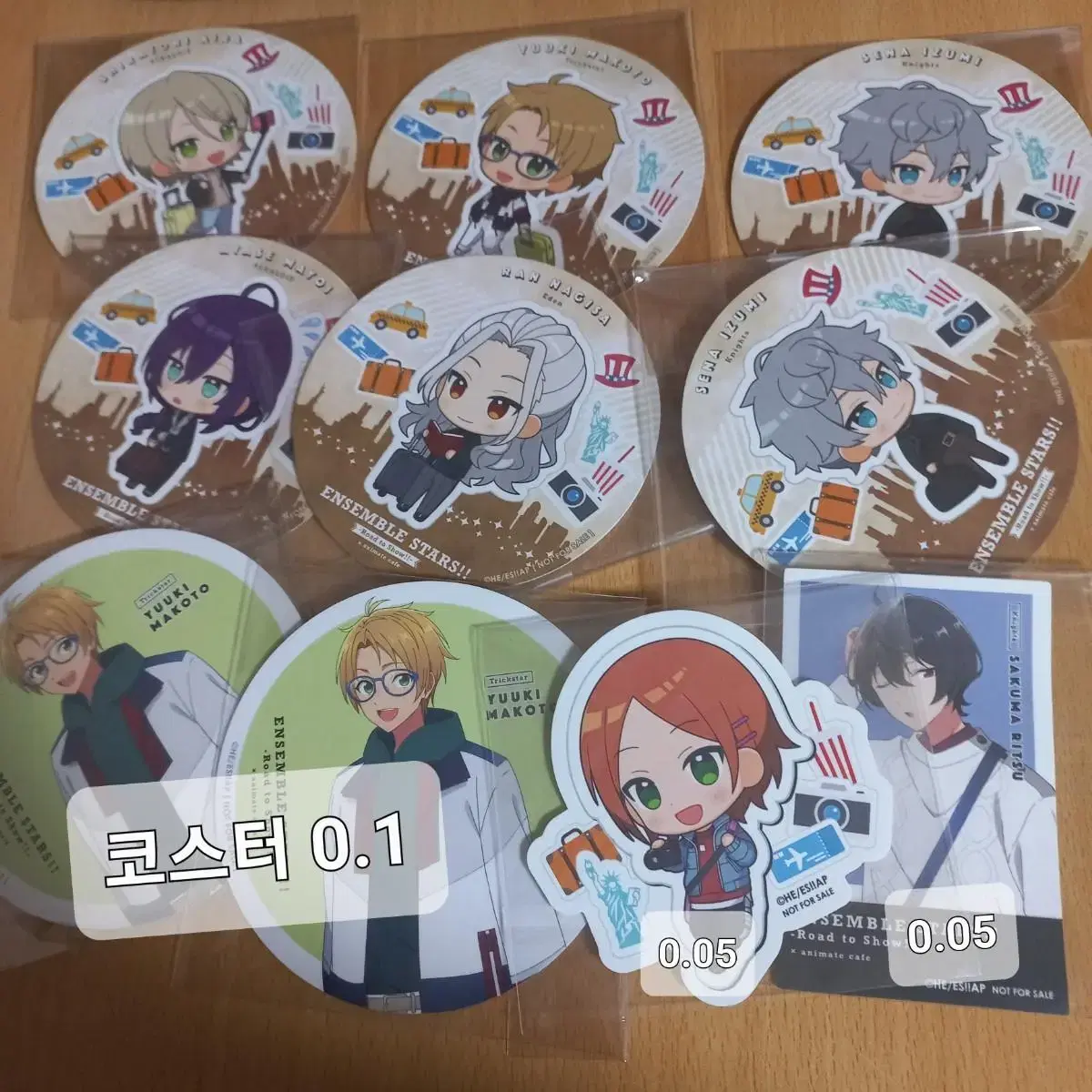 Anstar Animate Cafe Road to Show Canbadge Coaster Izumi Nagisa Ritsu Makoto