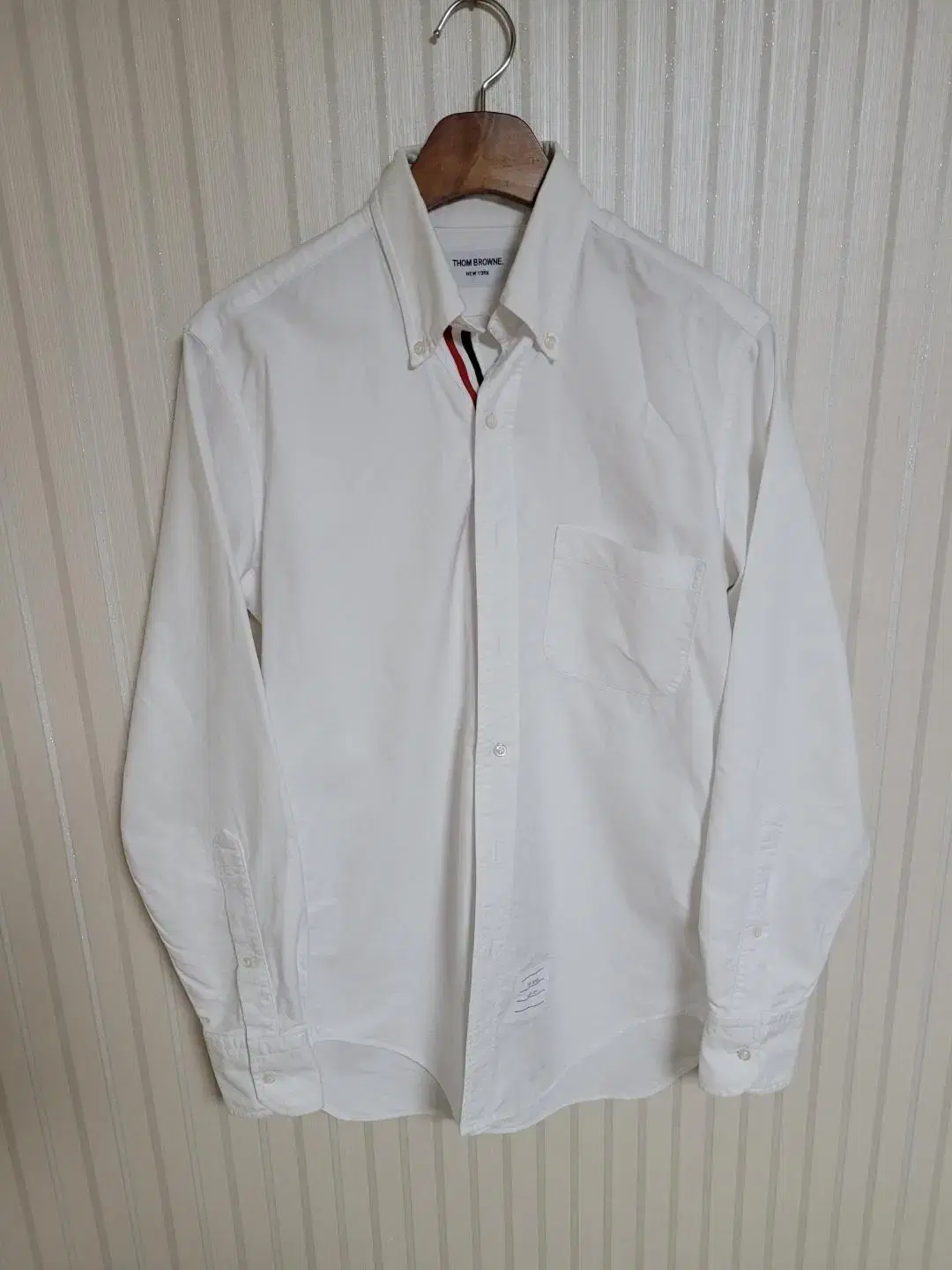 Thom Browne White Three-Seam Hidden Oxford Shirt 1 #1106