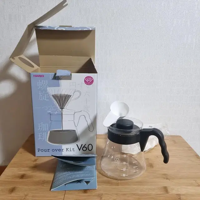 하리오 V60 핸드드립 키트(드리퍼 없음)