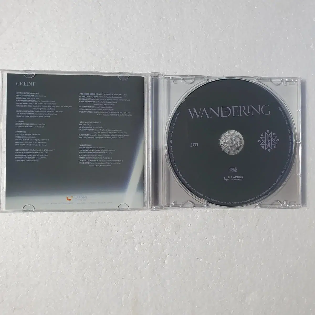 JO1 제이오원 WANDERING 일본 싱글 CD 중고