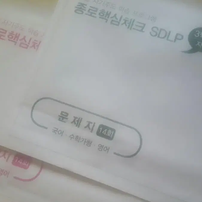 종로학원 종로핵심체크 SDLP 14회 고3/N수 자연계