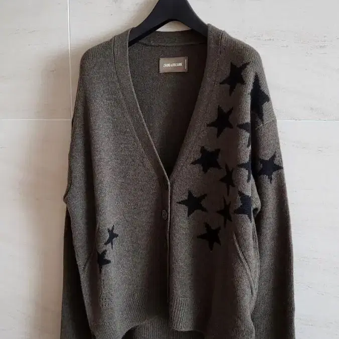 (정품) ZADIG&VOLTAIRE Mirka Stars 캐시미어 카디건