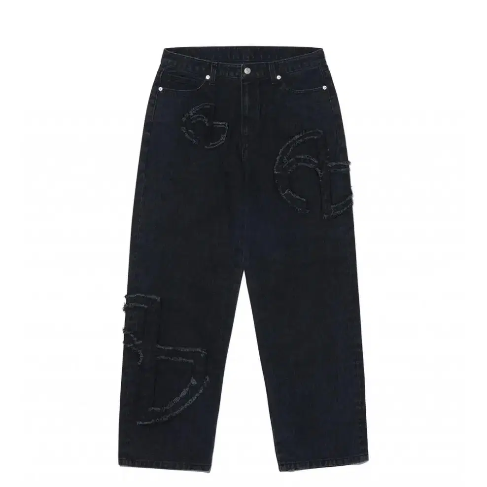 NOMANUAL (노매뉴얼)SYMBOL PATCHED DENIM PANT