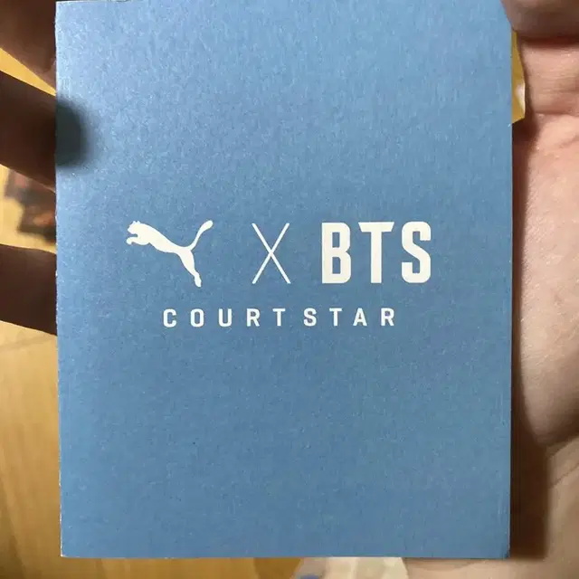 방탄 푸마 콜라보 코트스타 포토카드 bts puma photocard