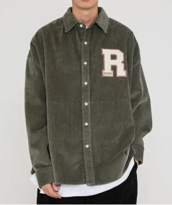 Corduroy Overshirt (Khaki)