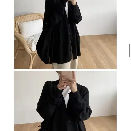 어리틀빗 daily wool boxy cardigan 가디건