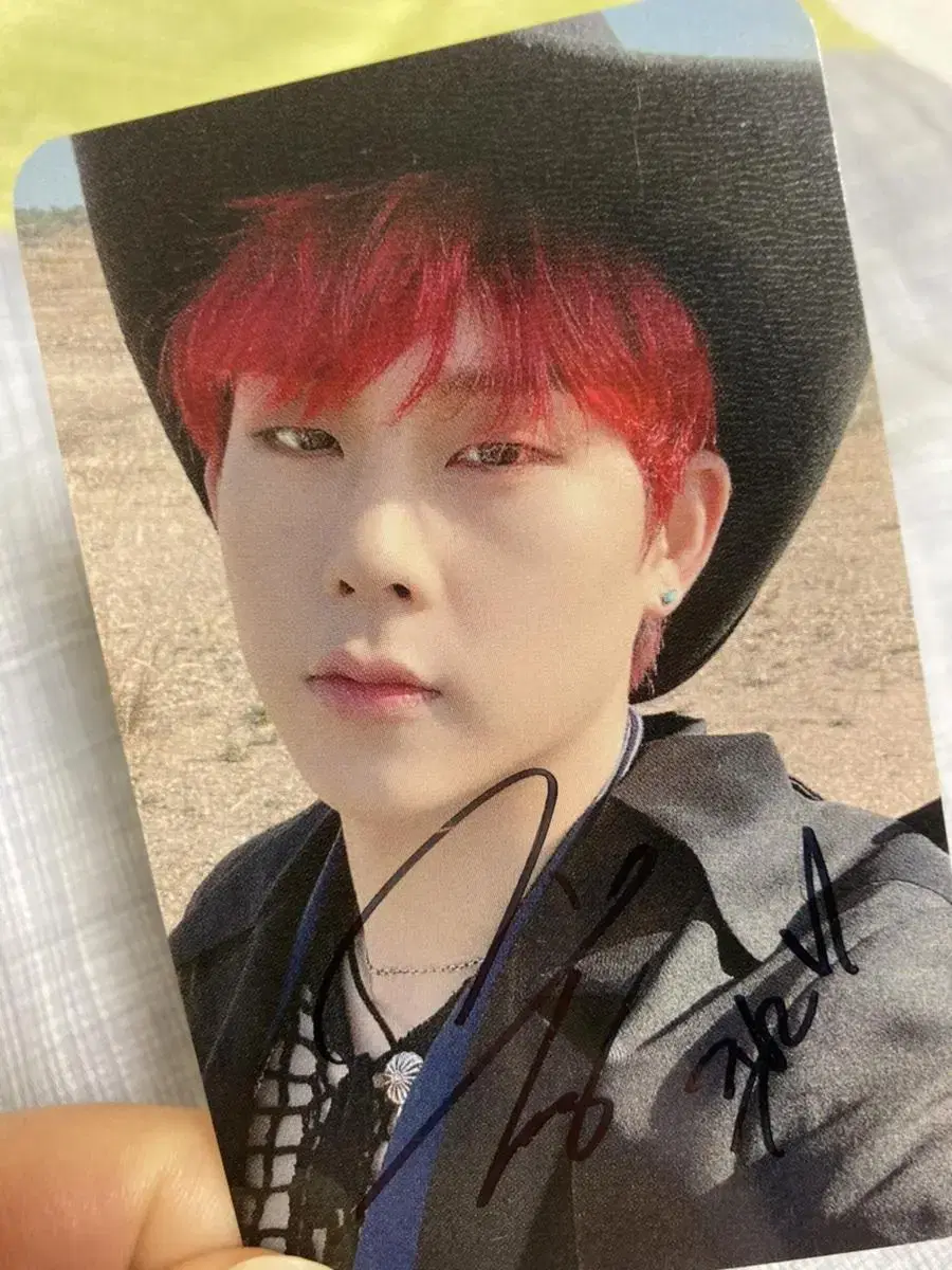 [sign poca] monsta x jooheon norimit fansign photocard photocard