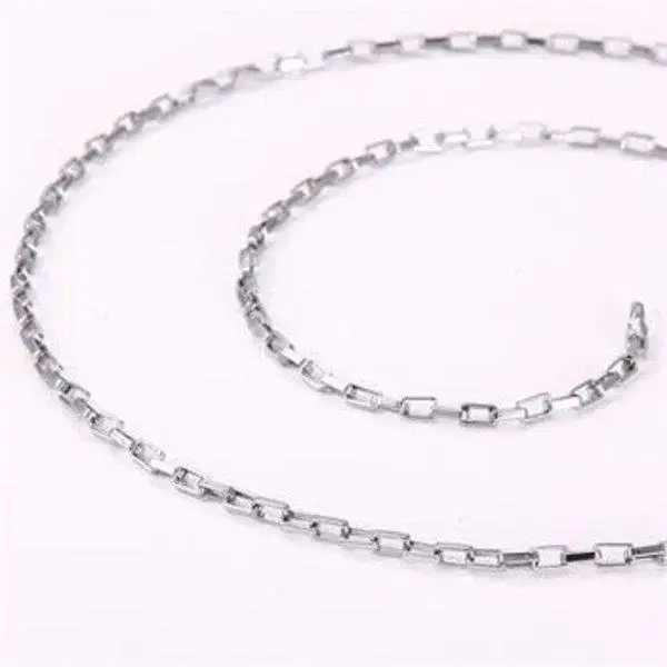 새 46cm 18k white Gold Filled 고리 목걸이 선물