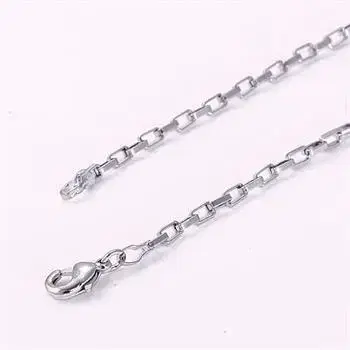 새 18K white GOLD Plated 목걸이 46cm 파일 도금