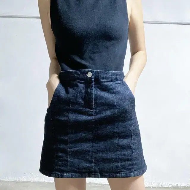 helmut lang denim skirts