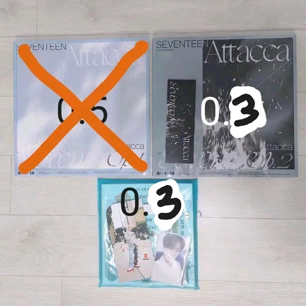 Seventeen unsealed album disposal Ataka Hengarae