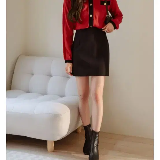 커먼유니크 hailin basic h line skirt h라인 미디