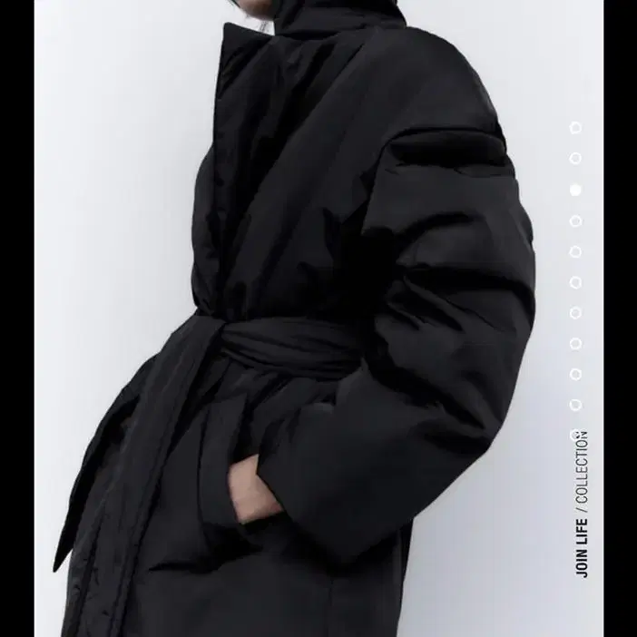 자라 가죽 패딩 자켓 코트 puffer jacket m