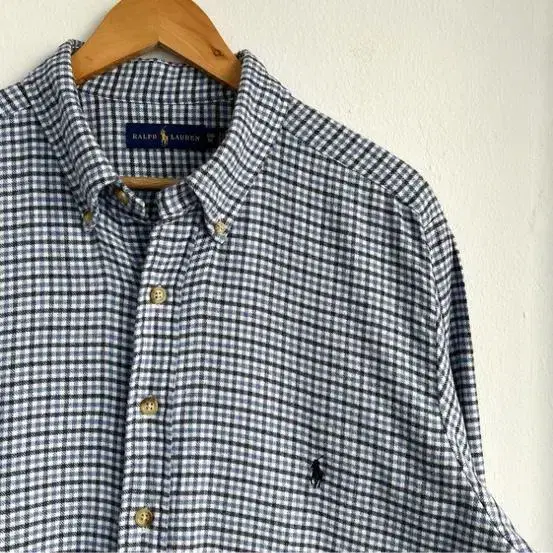 Polo new BLAIRE 100% cotton gingham check casual shirt