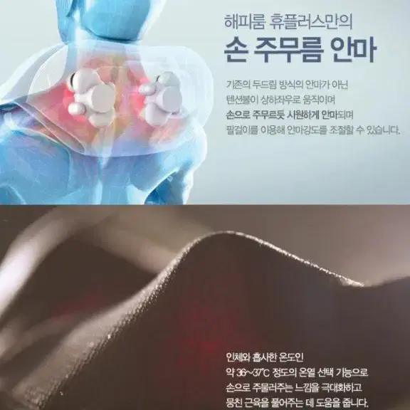 새상품 목어깨안마기 해피룸 어깨마사지