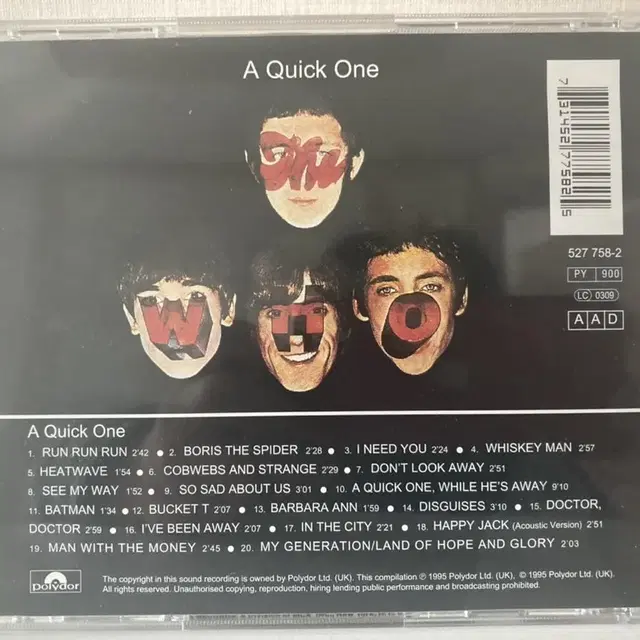 The Who-A Quick One '95 UK발매 모노CD