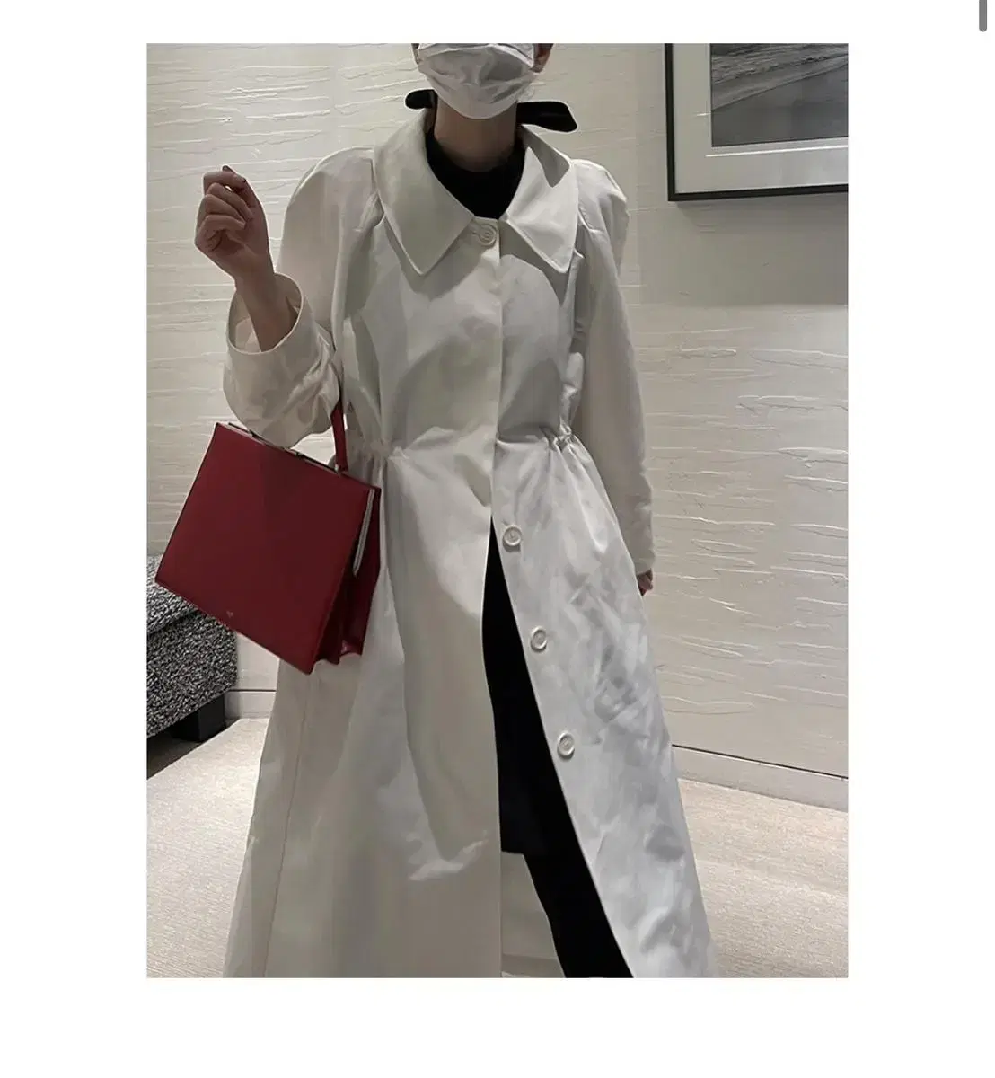 (freckle made)white trench coat 프레클 트렌치