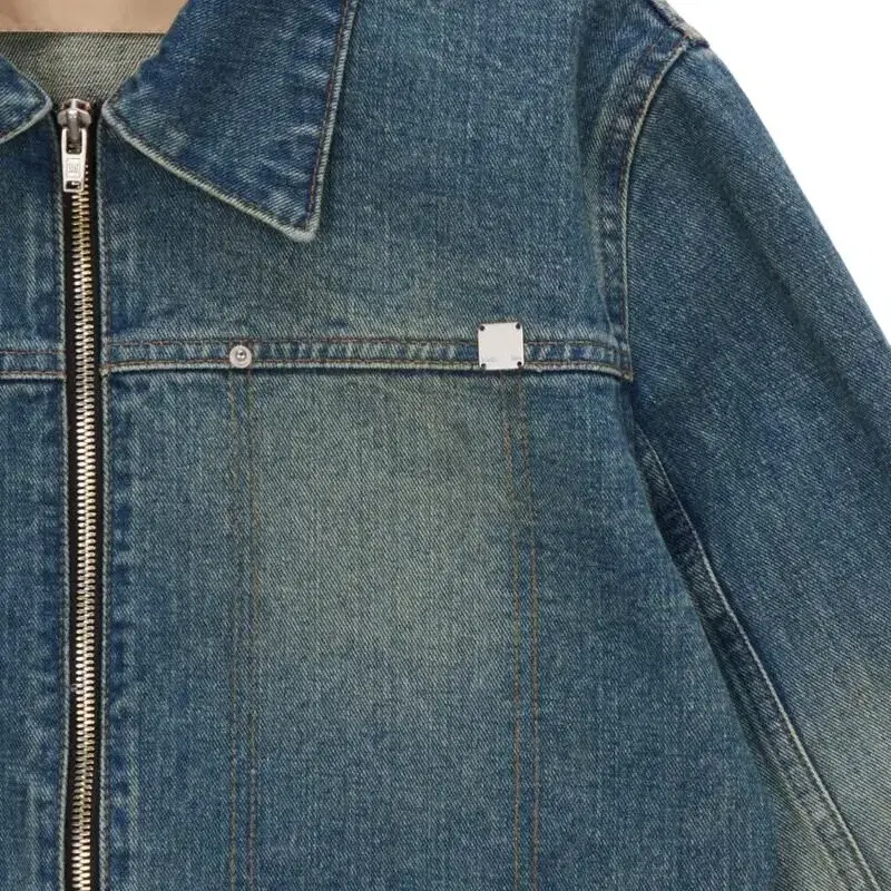 마뗑킴 청자켓 데님집업 DENIM ZIP UP JACKET IN BLUE