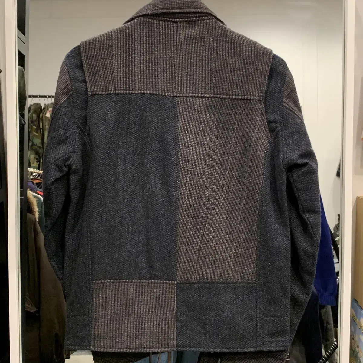 harris tweed 해리스트위드 리메이크 라이더 자켓