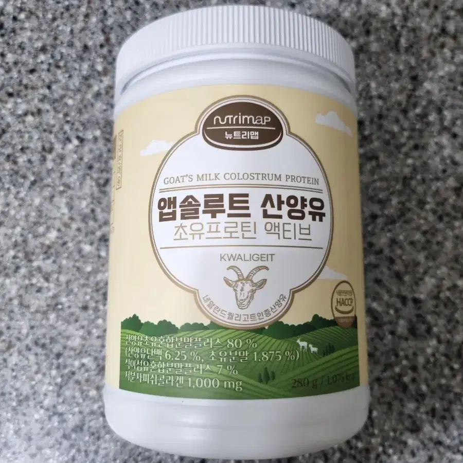 신상품 산양유 초유프로틴 280g 뉴트리맵