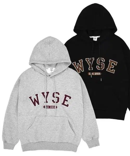 WYSE 와이즈 기모후드티