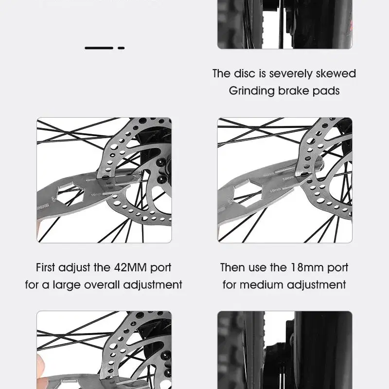 웨스트바이킹 자전거 브레이크 디스크 수정 페달 렌치 보정 수리 도구 공구