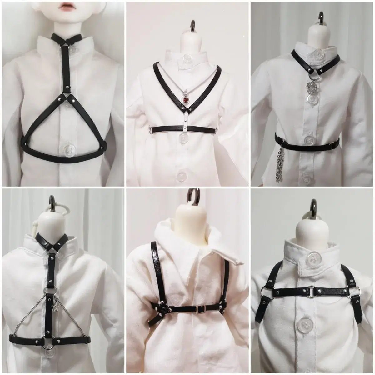 Doll choker necklace harness garter (sphere jointed doll Obitsu somyi doll etc)On demand