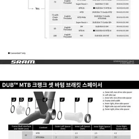 DUB 외장비비 BB30